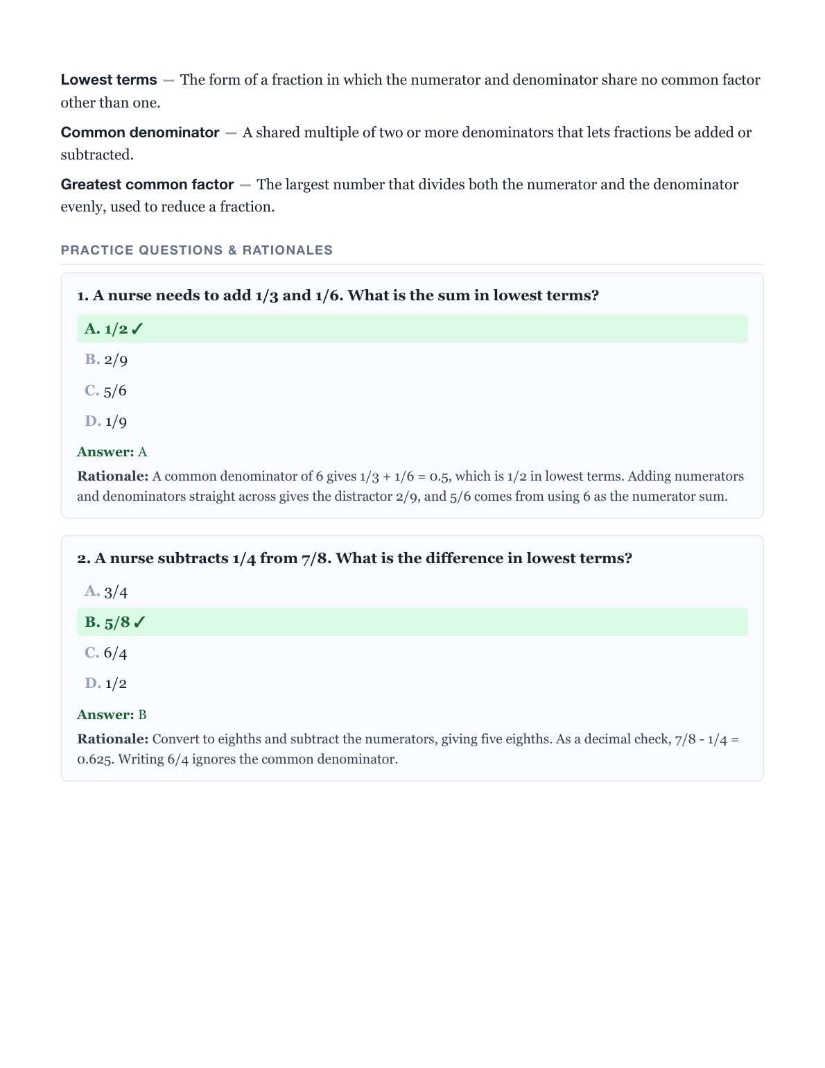 Sample page 3 from the study guide PDF
