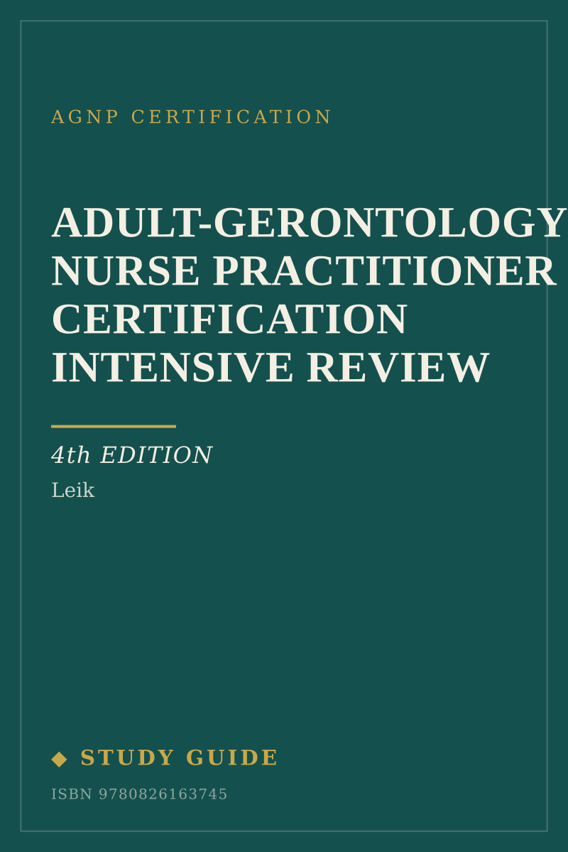 Adult-Gerontology Nurse Practitioner Certification Intensive Review (4th Edition) study guide cover
