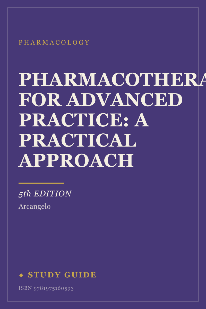 Pharmacotherapeutics for Advanced Practice: A Practical Approach (5th Edition) study guide cover