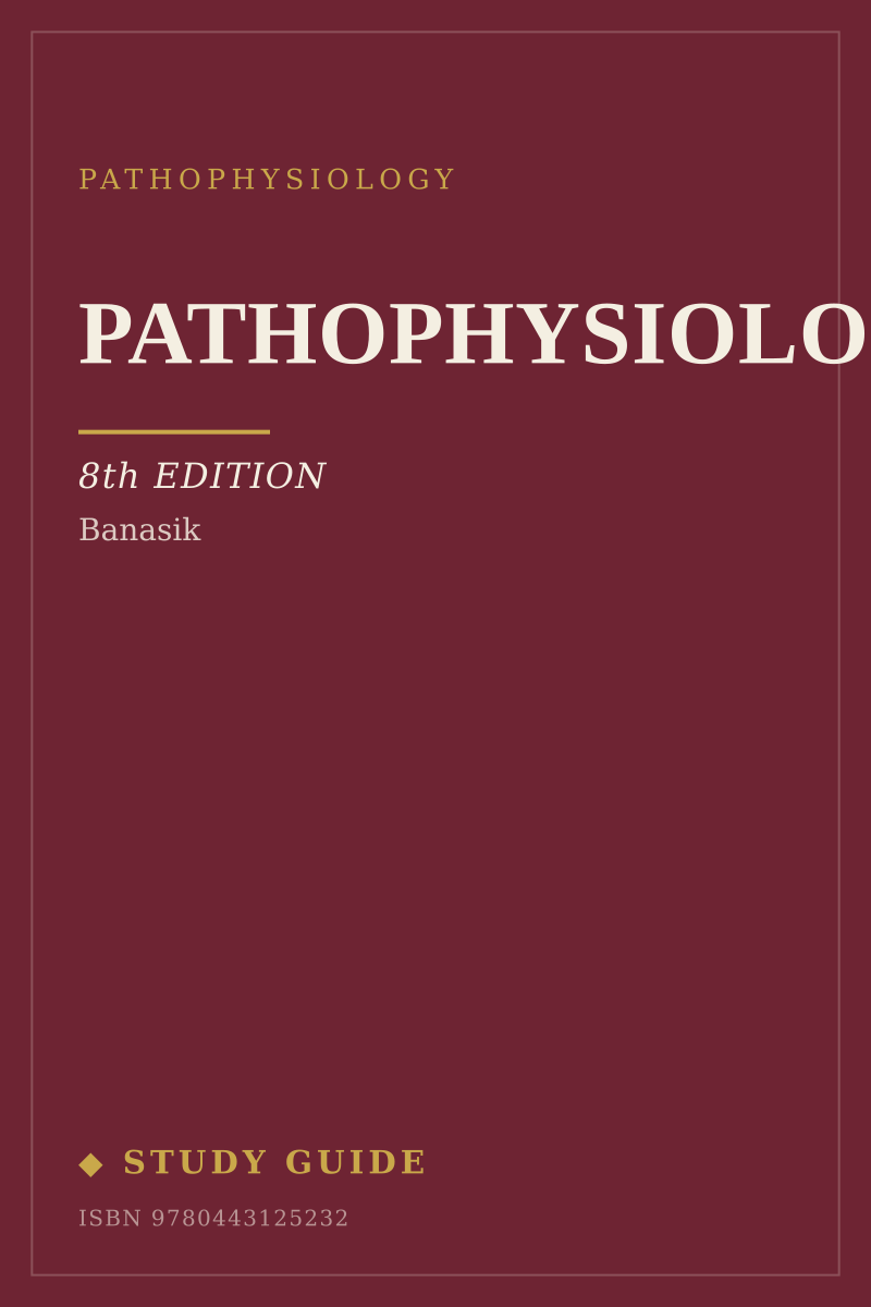 Pathophysiology (8th Edition) study guide cover