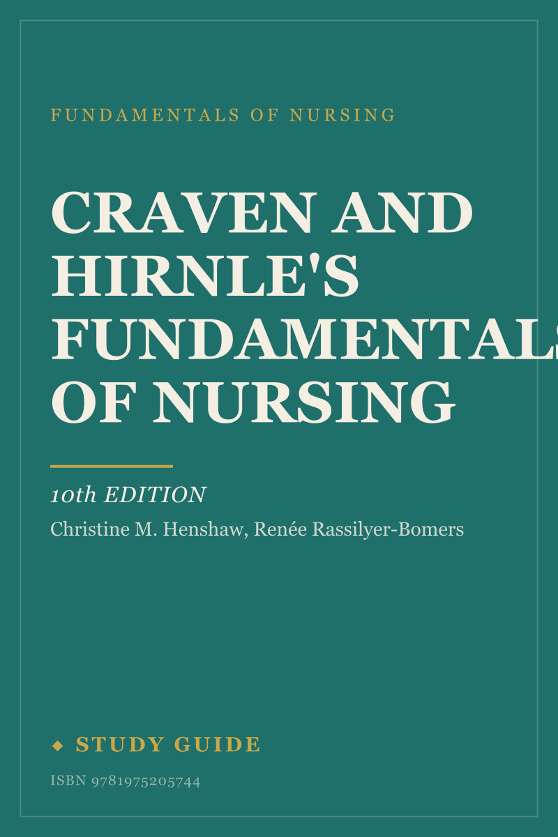 Craven and Hirnle's Fundamentals of Nursing (10th Edition) study guide cover