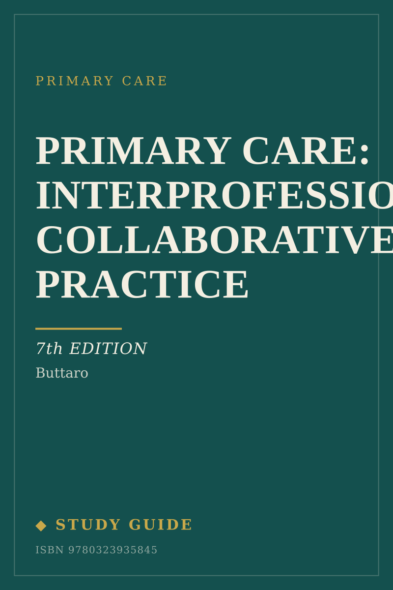Primary Care: Interprofessional Collaborative Practice (7th Edition) study guide cover