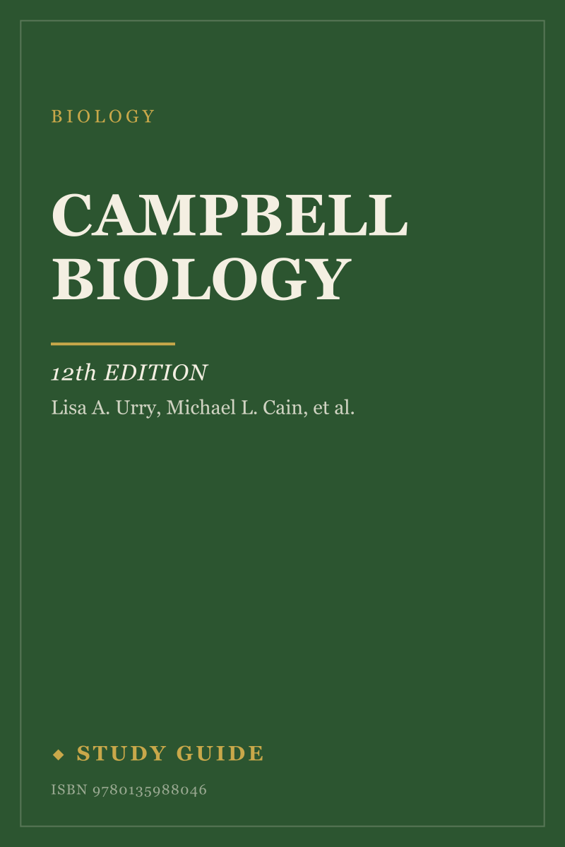 Campbell Biology (12th Edition) study guide cover