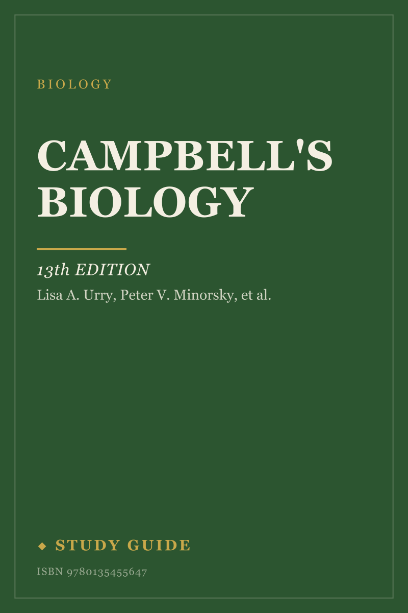 Campbell's Biology (13th Edition) study guide cover