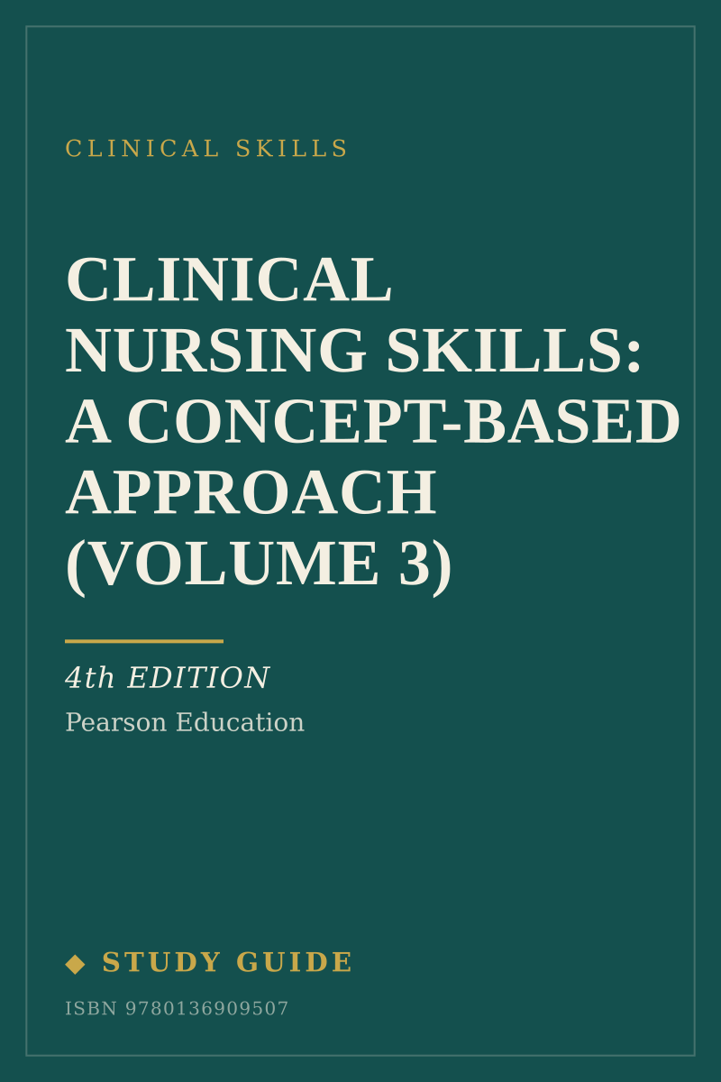 Clinical Nursing Skills: A Concept-Based Approach (Volume 3) (4th Edition) study guide cover