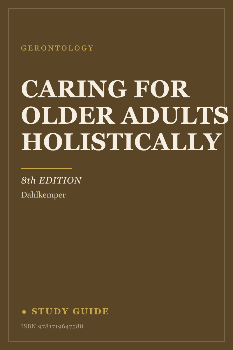 Caring for Older Adults Holistically (8th Edition) study guide cover