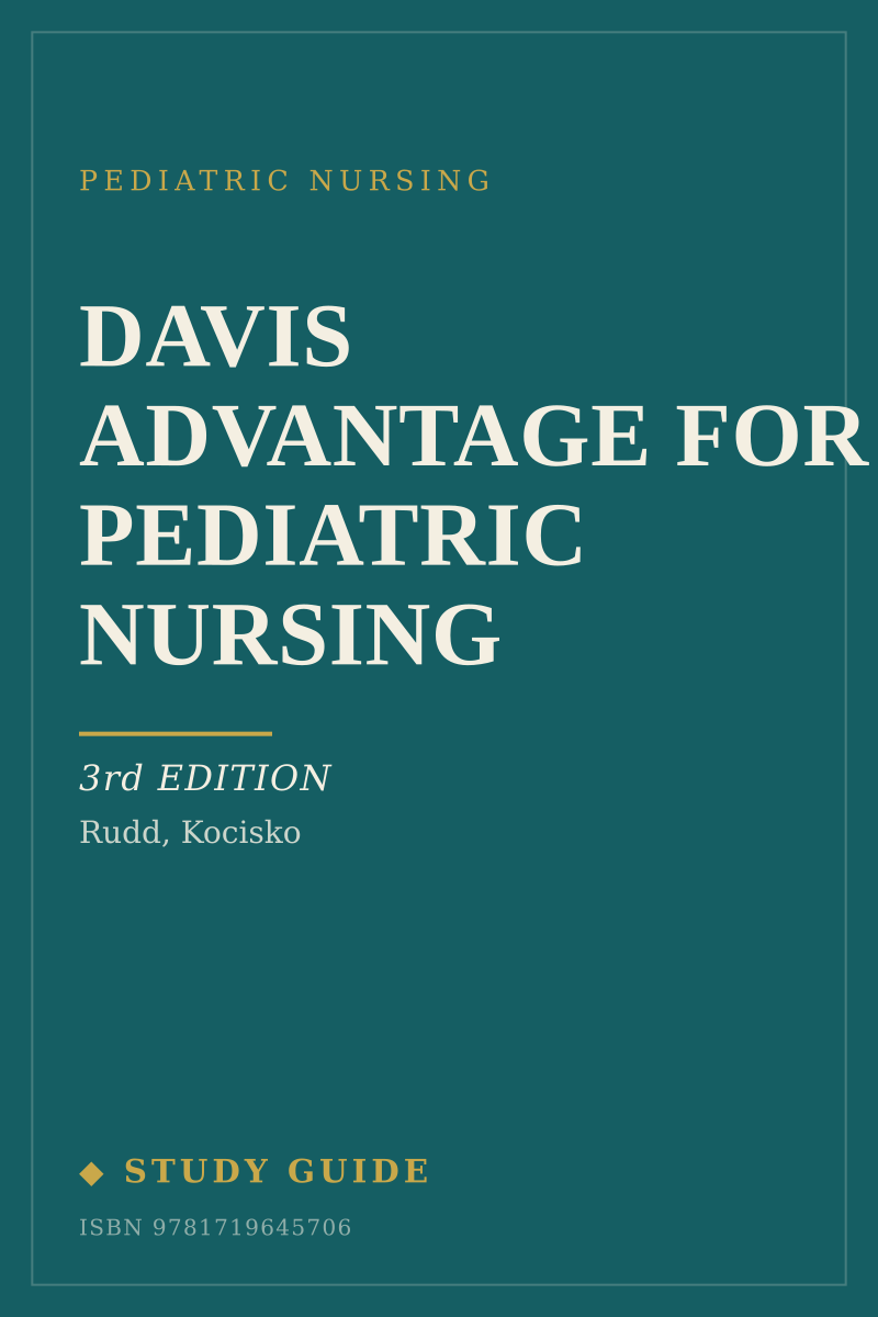 Davis Advantage for Pediatric Nursing (3rd Edition) study guide cover