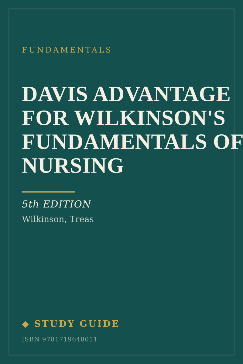 Davis Advantage for Wilkinson's Fundamentals of Nursing (5th Edition) study guide cover