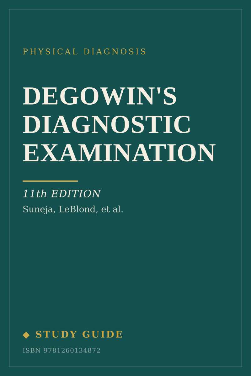 DeGowin's Diagnostic Examination (11th Edition) study guide cover