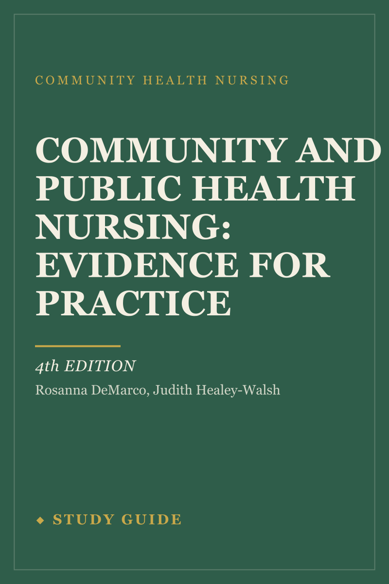 Community and Public Health Nursing: Evidence for Practice (4th Edition) study guide cover