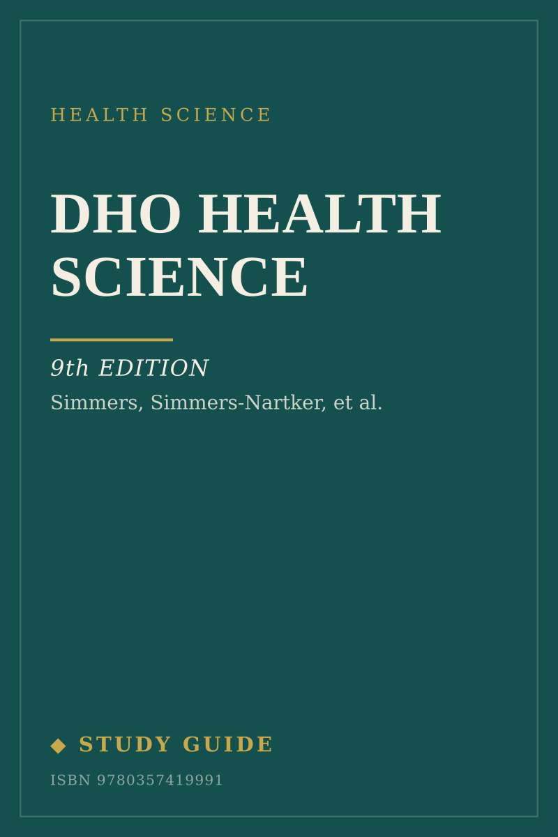 DHO Health Science (9th Edition) study guide cover