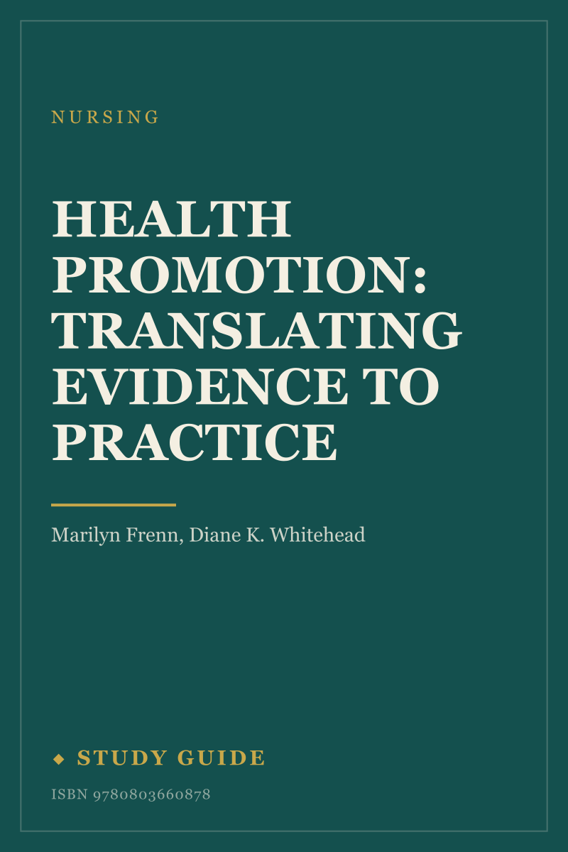 Health Promotion: Translating Evidence to Practice study guide cover