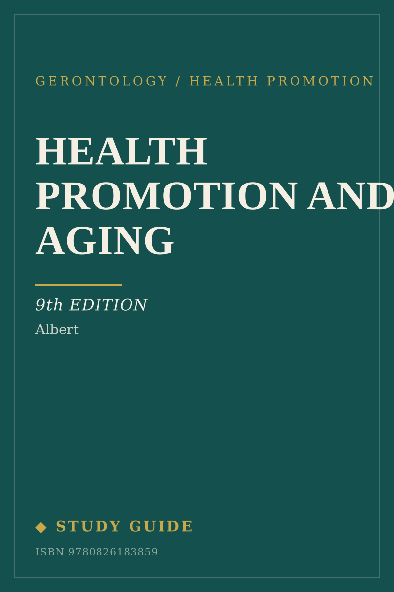 Health Promotion and Aging (9th Edition) study guide cover
