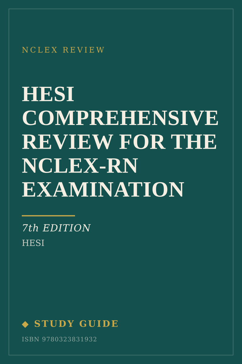 HESI Comprehensive Review for the NCLEX-RN Examination (7th Edition) study guide cover