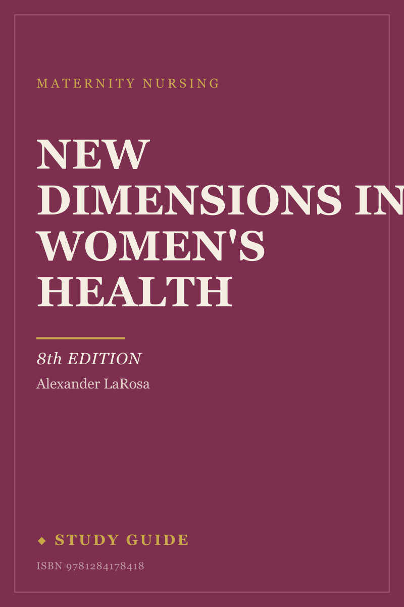 New Dimensions in Women's Health (8th Edition) study guide cover