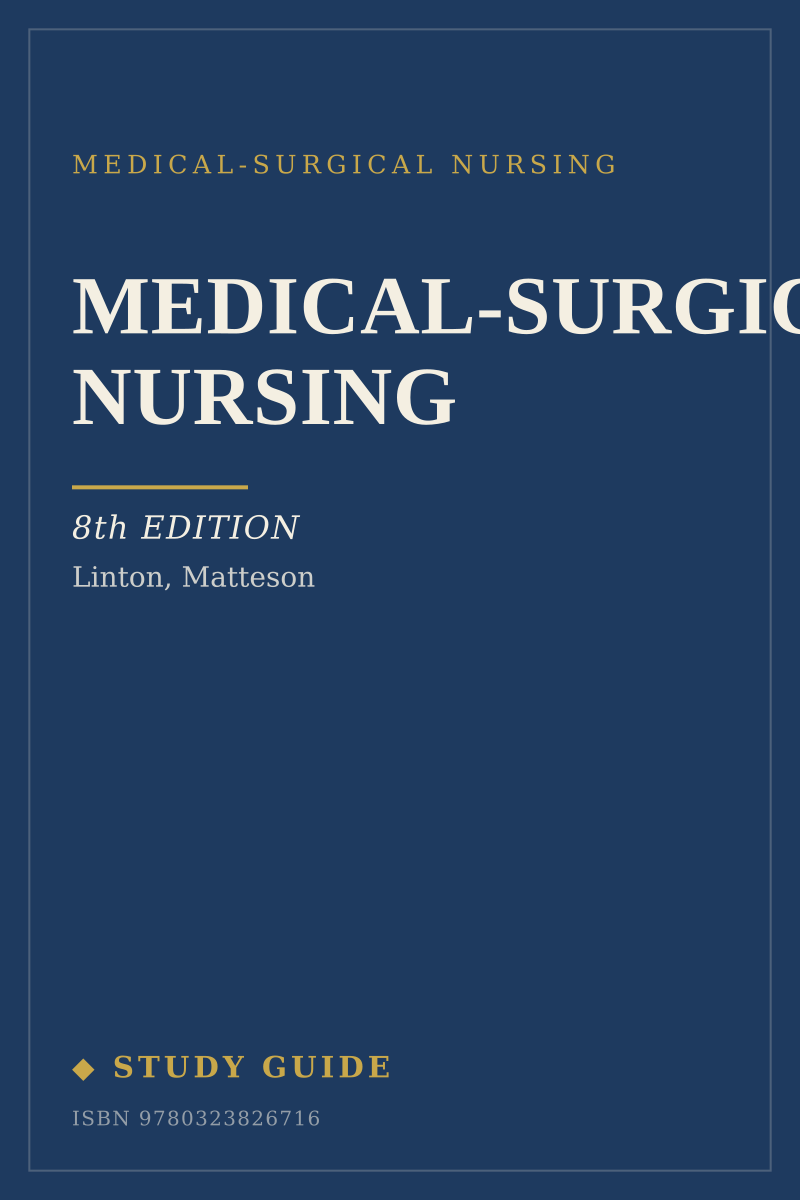 Medical-Surgical Nursing (8th Edition) study guide cover