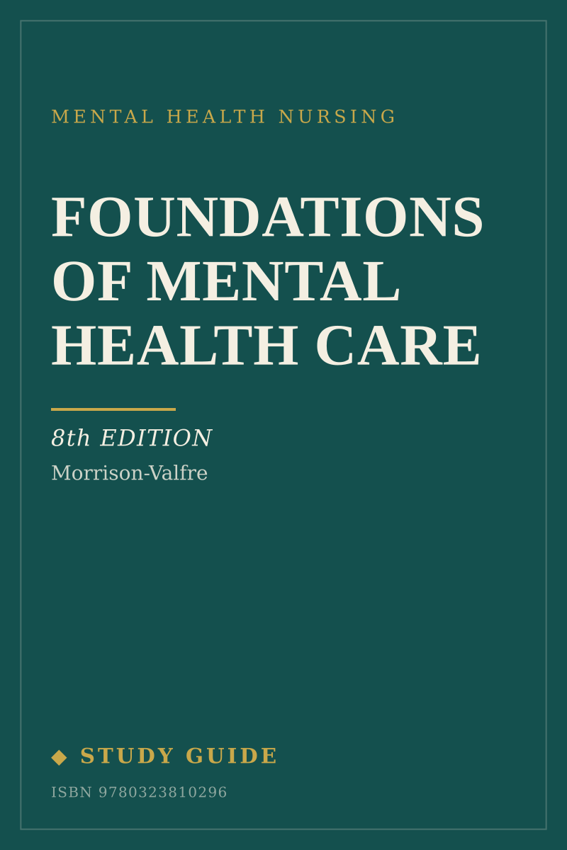 Foundations of Mental Health Care (8th Edition) study guide cover