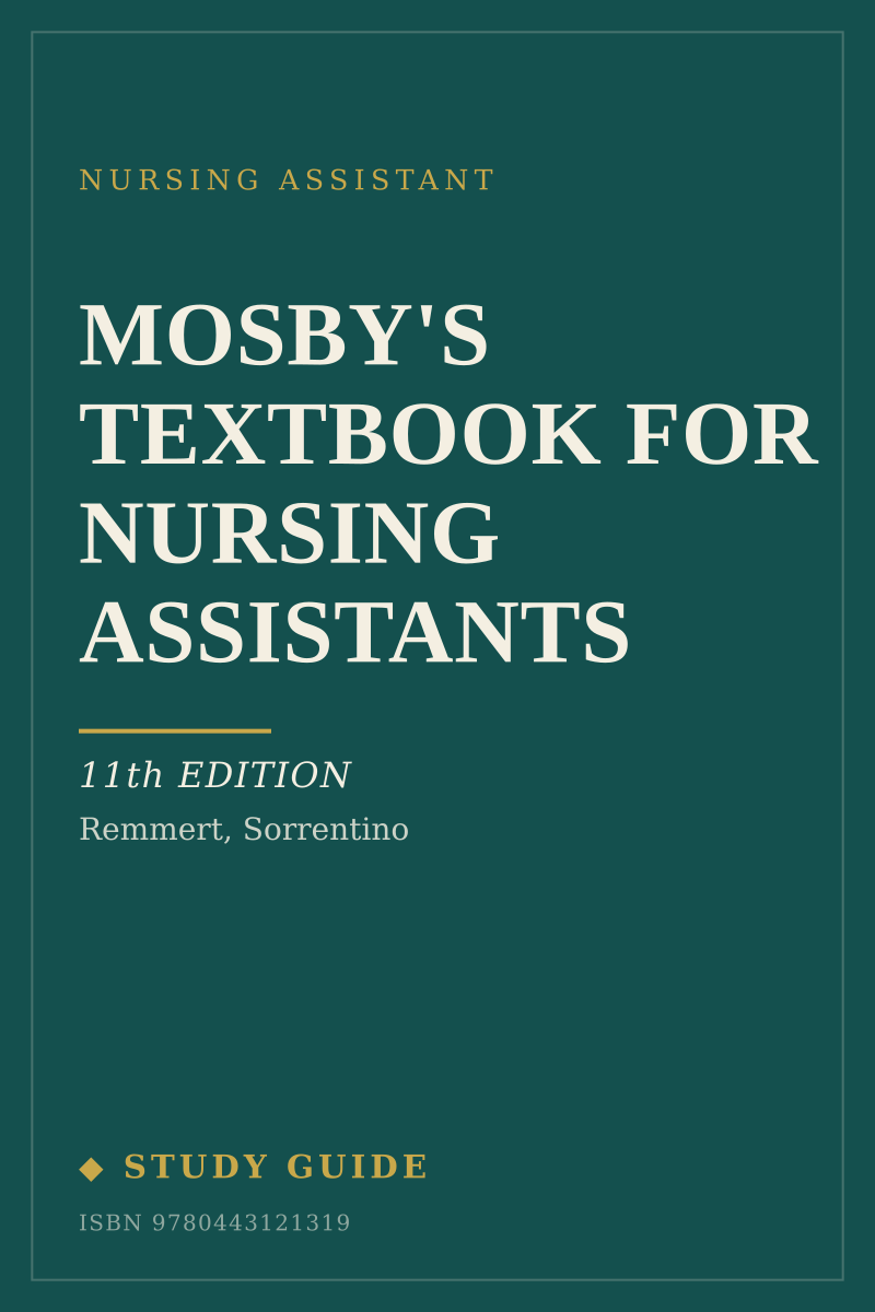 Mosby's Textbook for Nursing Assistants (11th Edition) study guide cover