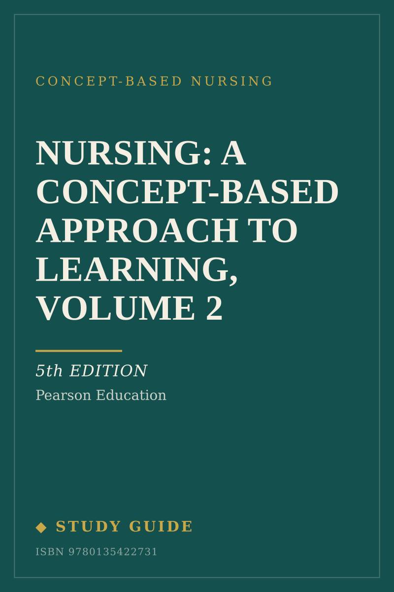 Nursing: A Concept-Based Approach to Learning, Volume 2 (5th Edition) study guide cover
