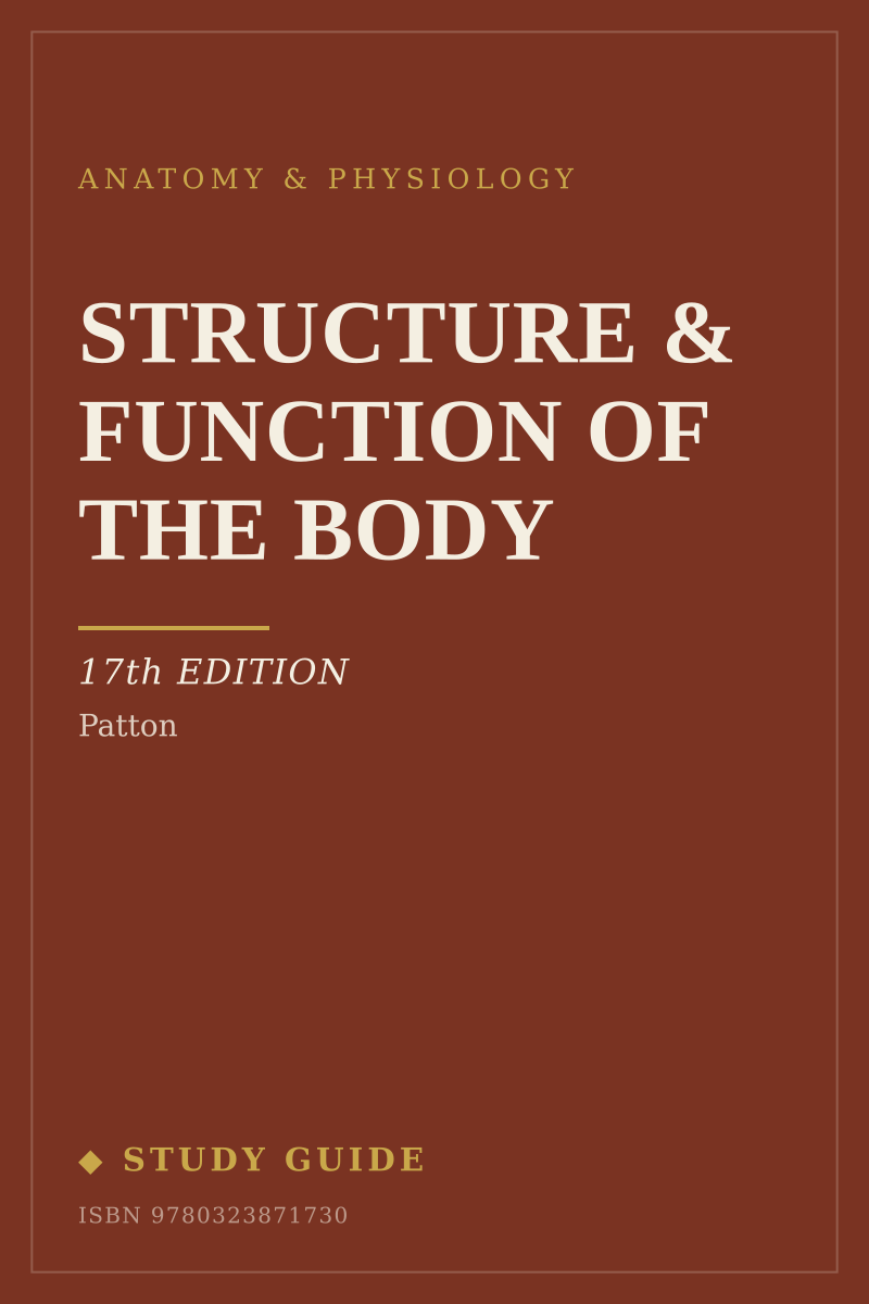 Structure & Function of the Body (17th Edition) study guide cover