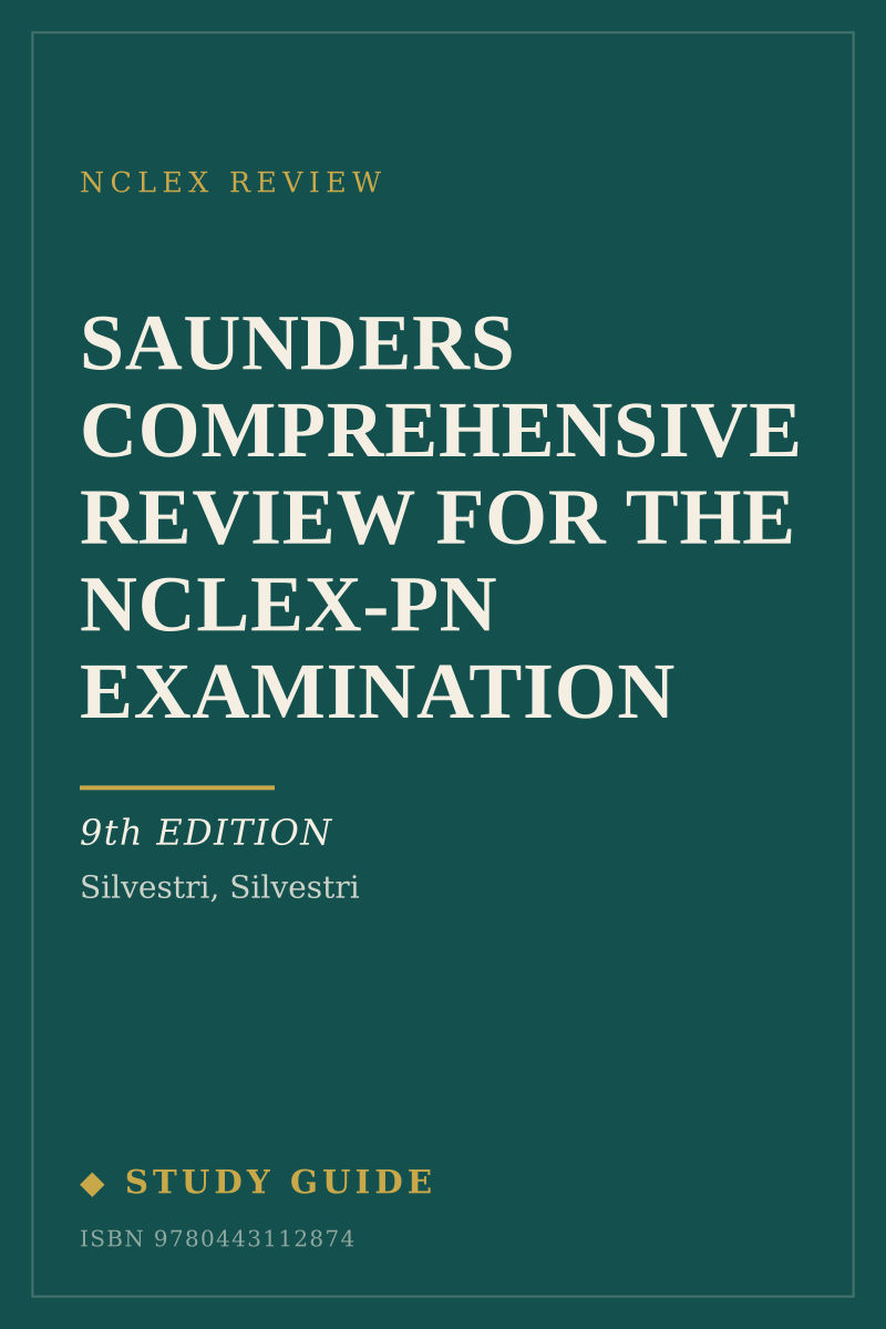 Saunders Comprehensive Review for the NCLEX-PN Examination (9th Edition) study guide cover