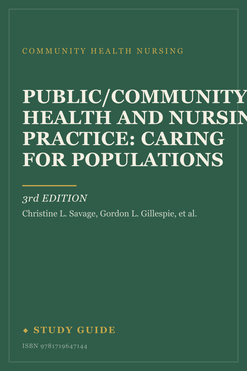 Public/Community Health and Nursing Practice: Caring for Populations (3rd Edition) study guide cover