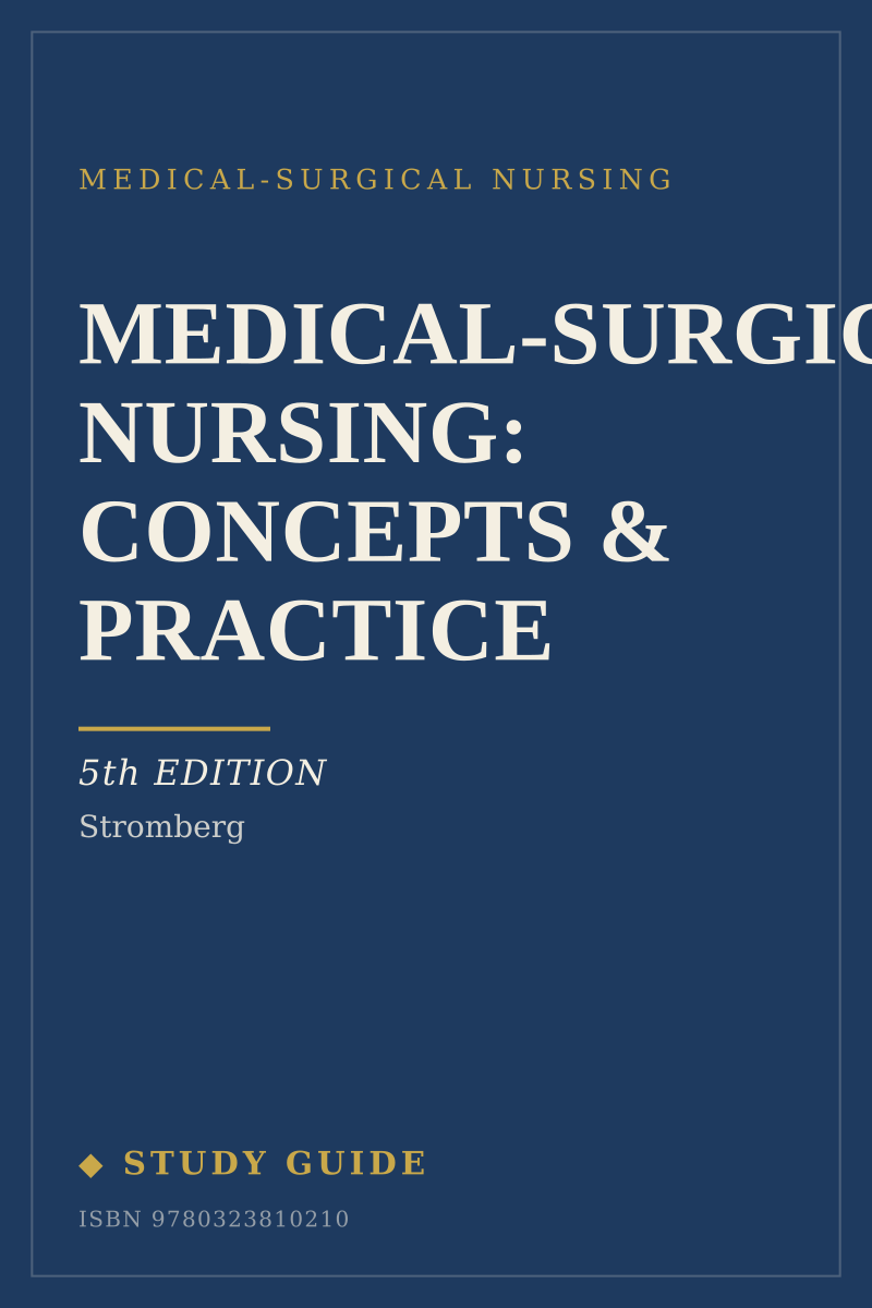 Medical-Surgical Nursing: Concepts & Practice (5th Edition) study guide cover