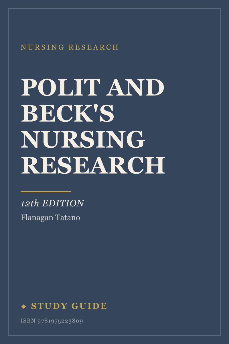 Polit and Beck's Nursing Research (12th Edition) study guide cover