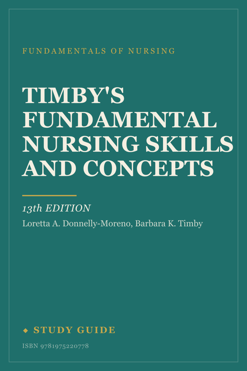 Timby's Fundamental Nursing Skills and Concepts (13th Edition) study guide cover
