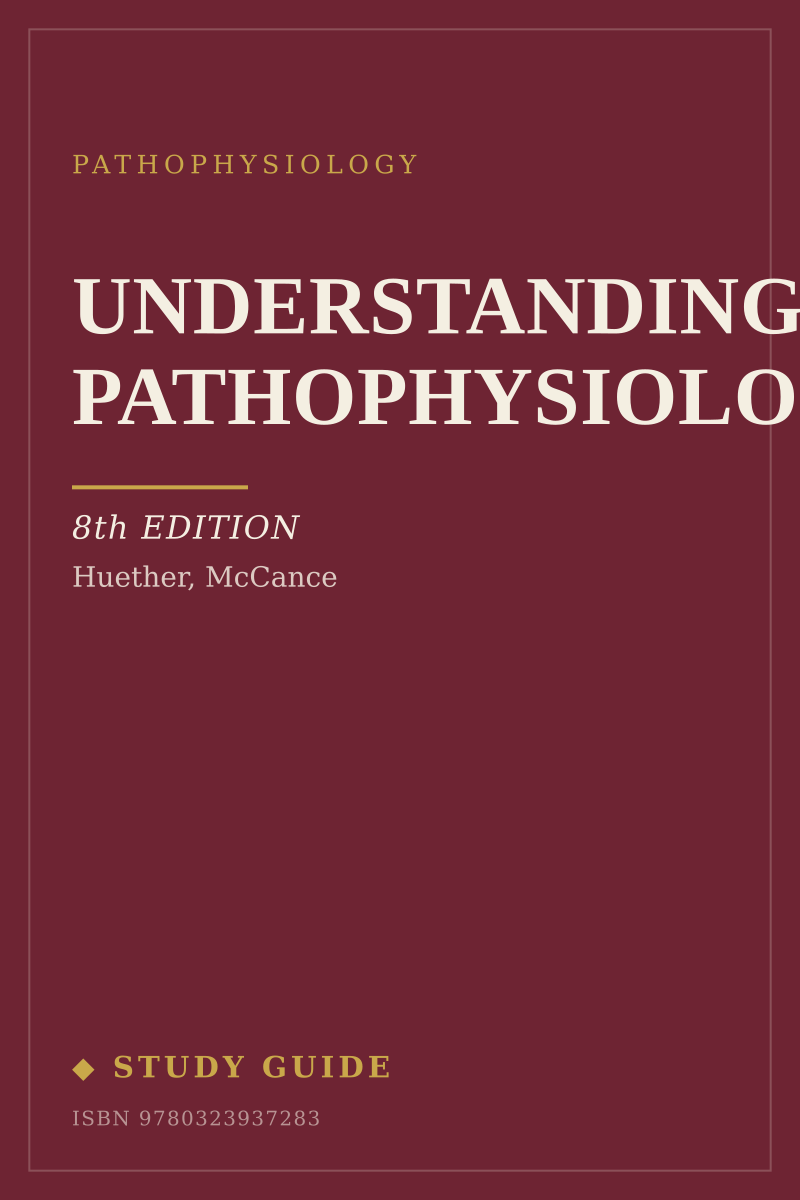 Understanding Pathophysiology (8th Edition) study guide cover