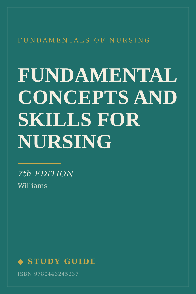 Fundamental Concepts and Skills for Nursing (7th Edition) study guide cover