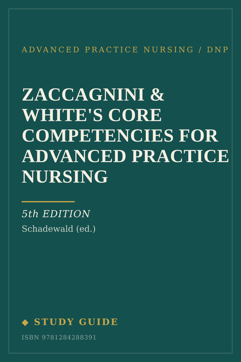 Zaccagnini & White's Core Competencies for Advanced Practice Nursing (5th Edition) study guide cover